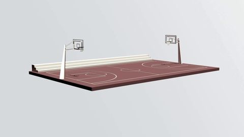 A new basketball court in Astypalaia